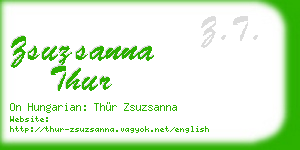 zsuzsanna thur business card
